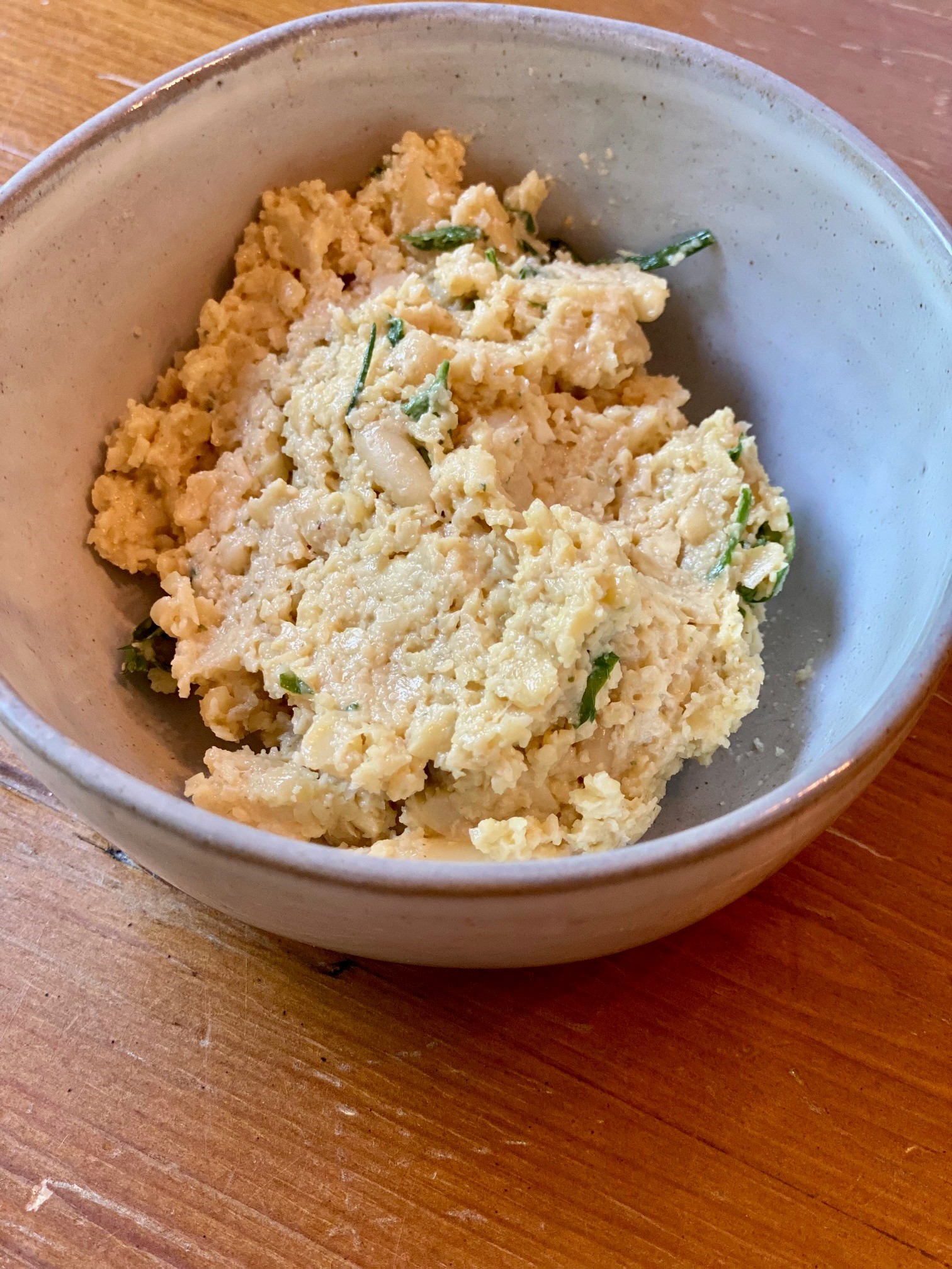 A bowl of cashew ricotta